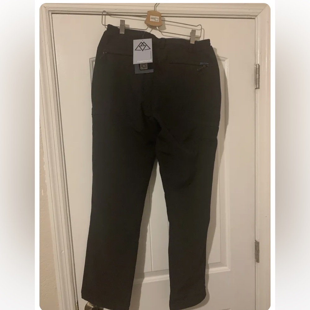 Haimont Men's Fleece Lined Softshell Hiking Pants With 6 Pockets